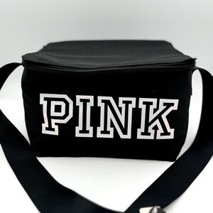 Victorias Secret PINK Black Holographic Logo Lunchbox/Bag (One Size) NWT